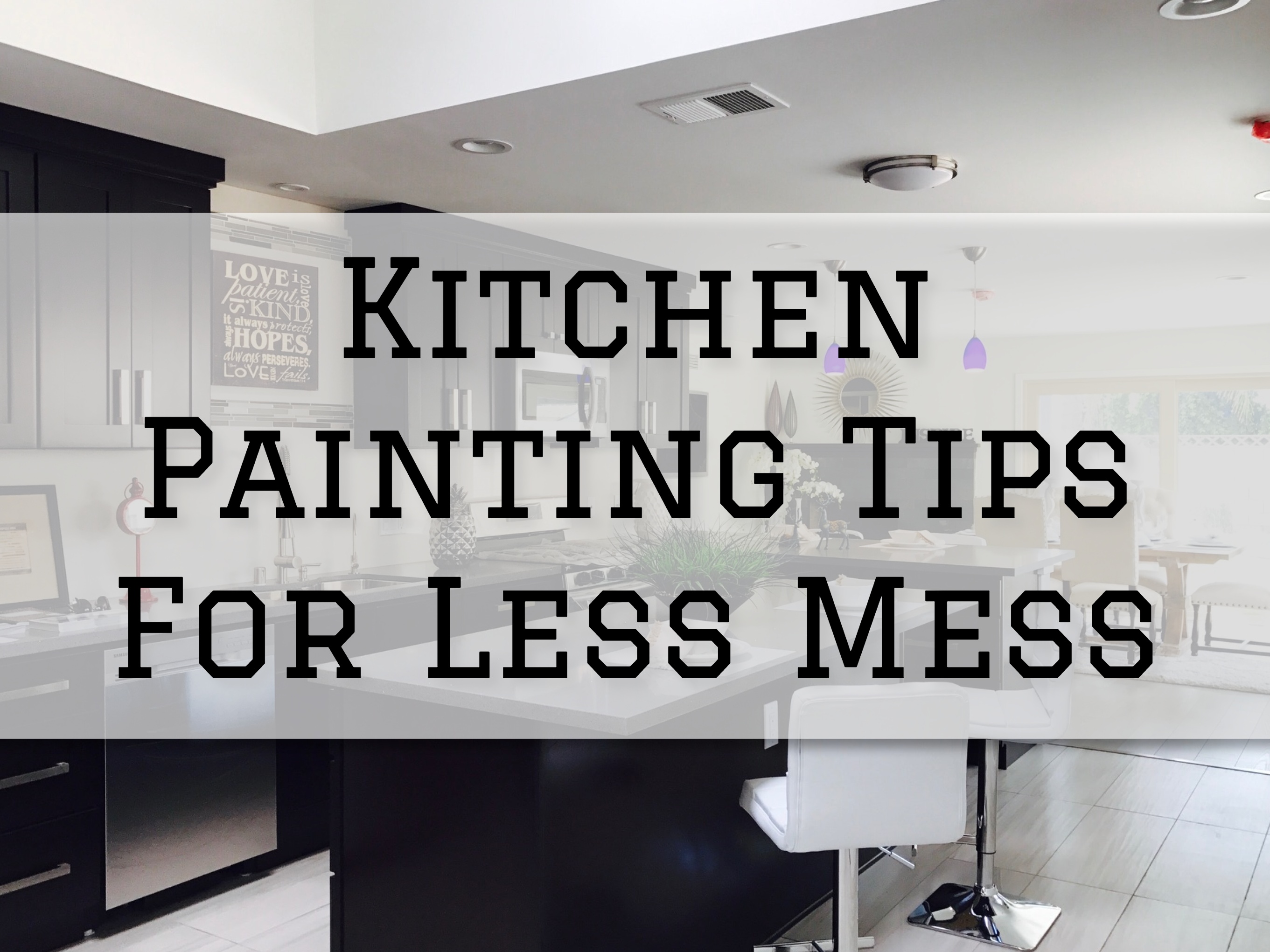Kitchen Painting Tips For Less Mess in Richmond, MI Eason Painting