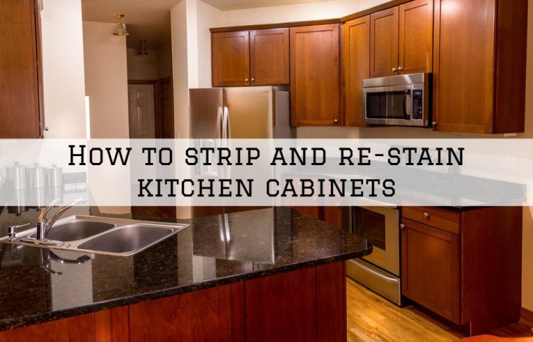 How to strip and re-stain kitchen cabinets Clinton Township, MI | Eason